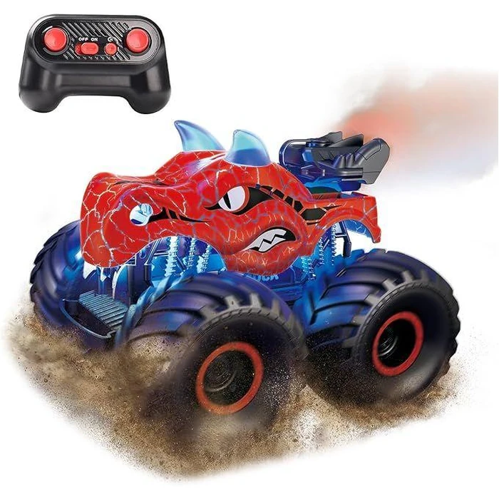 Threeking 1:18 Dinosaur RC Car Remote Control Car - Red by Threeking - Refurbished - Excellent condition