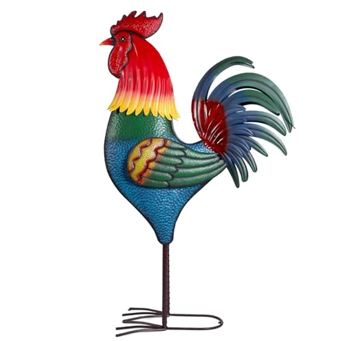 Backyard Expressions Rooster Décor Garden Statue - Chicken Yard Art Sculpture Outdoor - 63 Inch by BACKYARD EXPRESSIONS PATIO · HOME · GARDEN - Used - Very Good condition - US$188.09