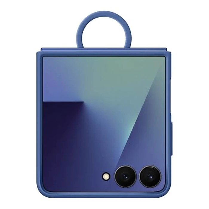 Samsung Galaxy Z Flip7 Official Ring Phone Case Silicone, Easy to Carry, Soft, Sleek, US Version, Navy by Samsung - Image 1