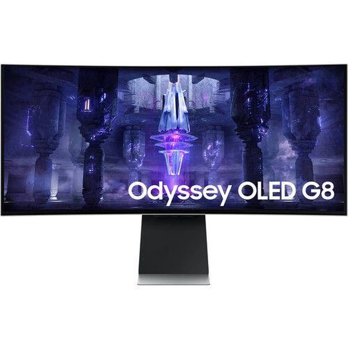 Samsung Odyssey OLED G8 Curved Ultrawide Gaming Monitor 34" - Silver - 34 Inch by Samsung - Refurbished - Acceptable condition - US$645.98