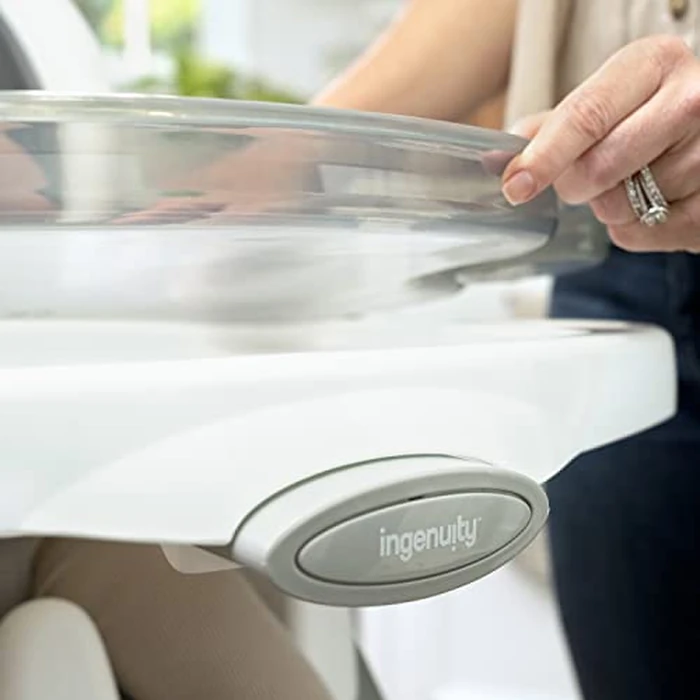 Ingenuity Full Course SmartClean 6-in-1 High Chair - SmartClean EVA Foam, 5 Point Safety Harness, 2 Dishwasher Safe Trays - Slate by Ingenuity - Image 9