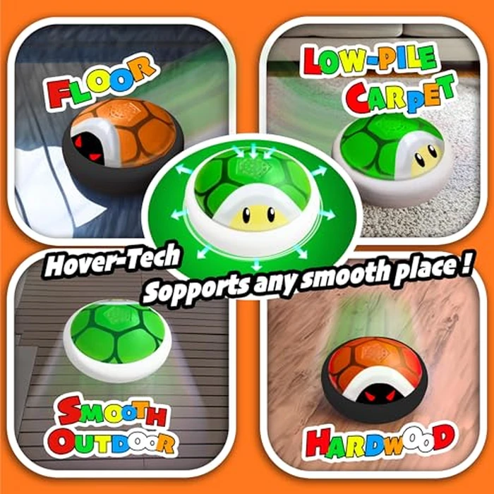 Glückpa 2 Pack Hover Soccer Ball, LED Light Up Air Floating Soccer, Soft Foam Bumpers, Indoor Soccer Toys Games for Boys Age 3-12, Kids Christmas Birthday Gifts by Glückpa - Image 4