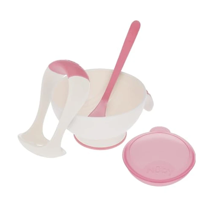 Nuby Garden Fresh Mash N' Feed Bowl with Spoon and Food Masher, Colors May Vary by Nuby - Image 4