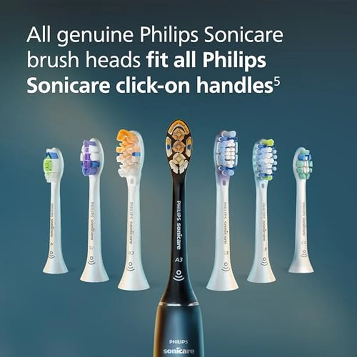 Philips Sonicare G3 Two-in-One - Genuine Replacement Electric Toothbrush Heads for Plaque Control and Gum Care, 2 Brush Head Pack Up to 6 Month Supply, Black, HX9052/95 by Philips Sonicare - Image 8