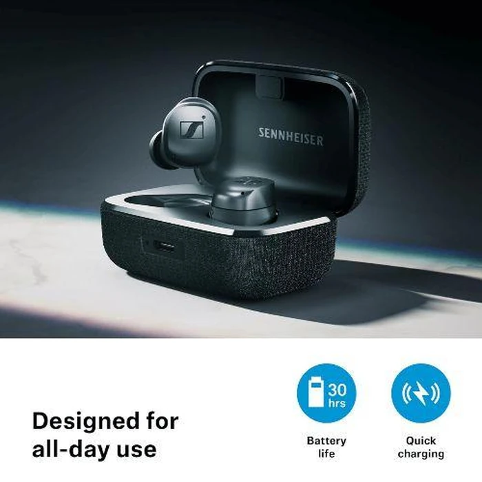 Sennheiser Momentum True Wireless 4 Bluetooth Earbuds - Black Graphite by Sennheiser - Image 4