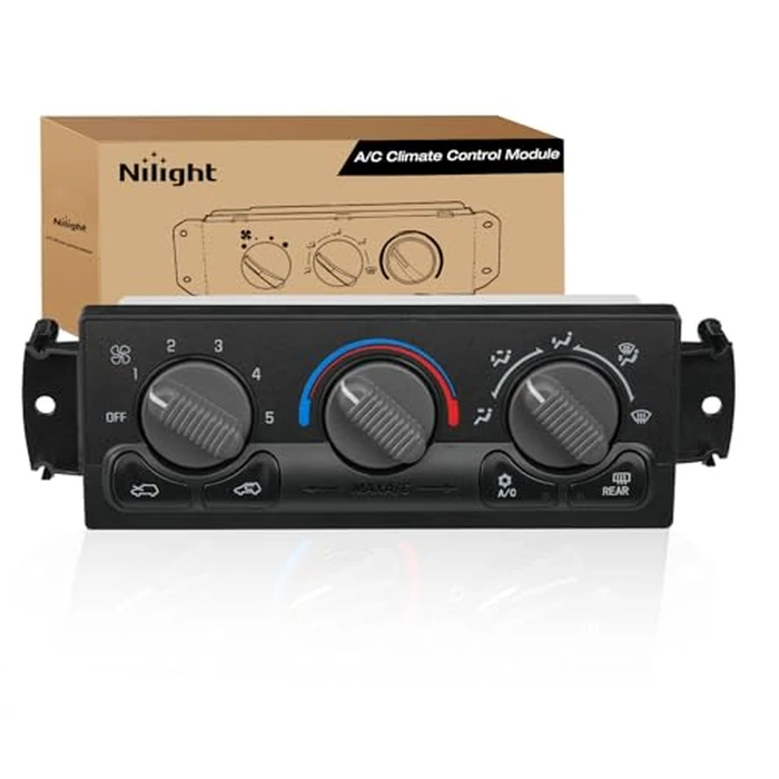 Nilight A/C Heater Climate Control Module Switch Panel Compatible with 1999 2000 2001 2002 Chevrolet Silverado GMC Sierra 1500 2500 2000-2002 Suburban Yukon XL Replacement Air Conditioning Control by Nilight - Used - Very Good condition - US$40.75