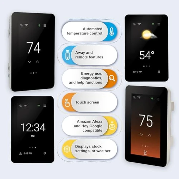 SunTouch ConnectPlus Wi-Fi Programmable, Smart Thermostat for Electric Floor Heating with Home Automation by SunTouch - Image 2