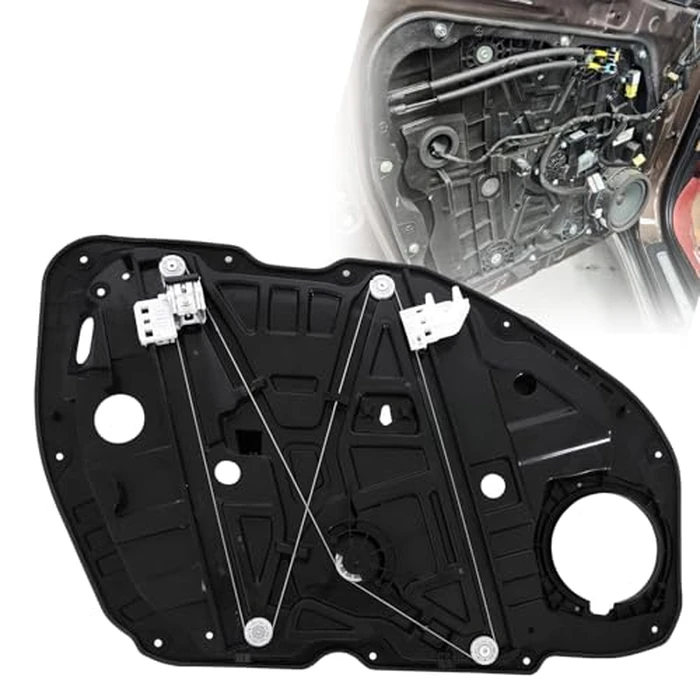 SecosAutoparts Front Right Side Power Window Regulator with Panel w/o Motor, Compatible with Kia Optima 2016-2021 Replace# 82481D4000 82481-D4000 by SecosAutoparts - Image 1