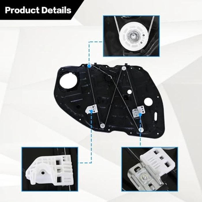 SecosAutoparts Front Right Side Power Window Regulator with Panel w/o Motor, Compatible with Kia Optima 2016-2021 Replace# 82481D4000 82481-D4000 by SecosAutoparts - Image 2