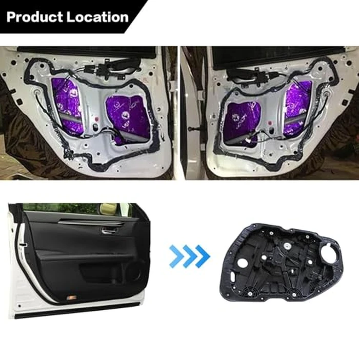 SecosAutoparts Front Right Side Power Window Regulator with Panel w/o Motor, Compatible with Kia Optima 2016-2021 Replace# 82481D4000 82481-D4000 by SecosAutoparts - Image 3