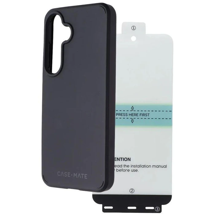 Case-Mate Protection Pack Phone Case & Screen Protector for Samsung Galaxy S24 - Black by Case-Mate - Image 1