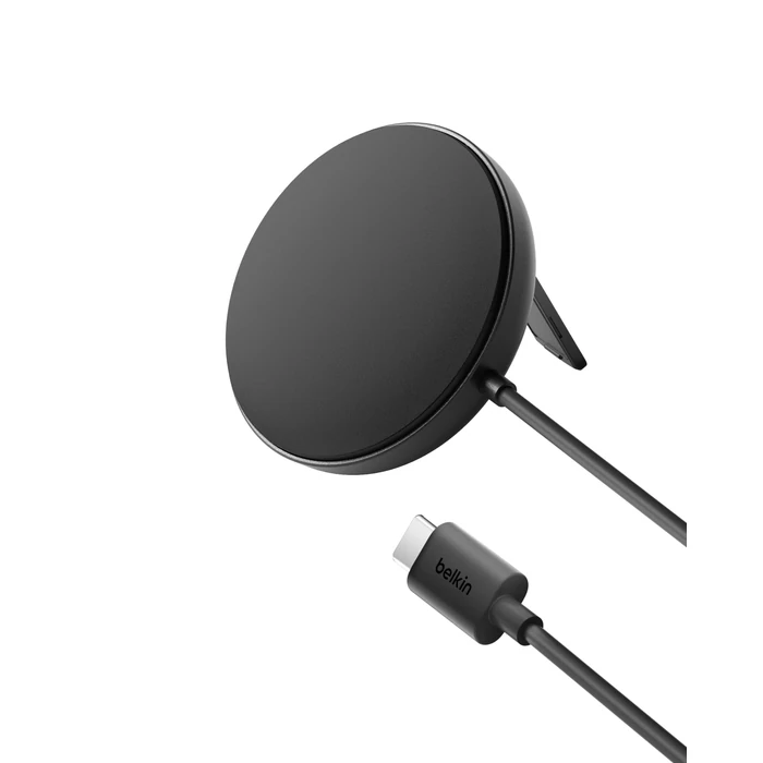 Belkin Magnetic Wireless Charging Pad 15W w/Pop-Up Stand - MagSafe-Compatible Qi2-Certified Wireless Charger for iPhone 17 Series, Samsung Galaxy S25 Series, AirPods (No PSU) - Black by Belkin - Image 1
