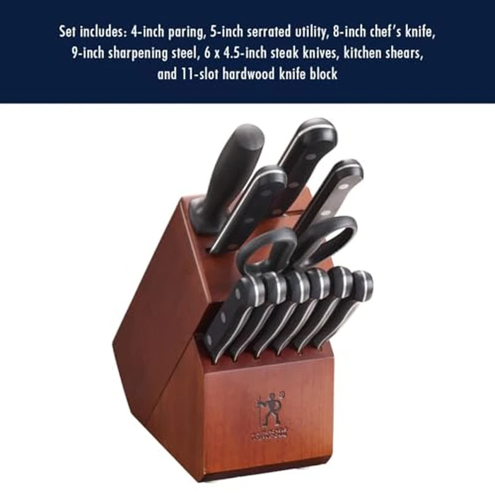 HENCKELS Solution Razor-Sharp 12-pc Knife Set, Chef Knife, Bread Knife, Steak Knife, German Engineered Informed by 100+ Years of Mastery,Walnut by HENCKELS - Image 5
