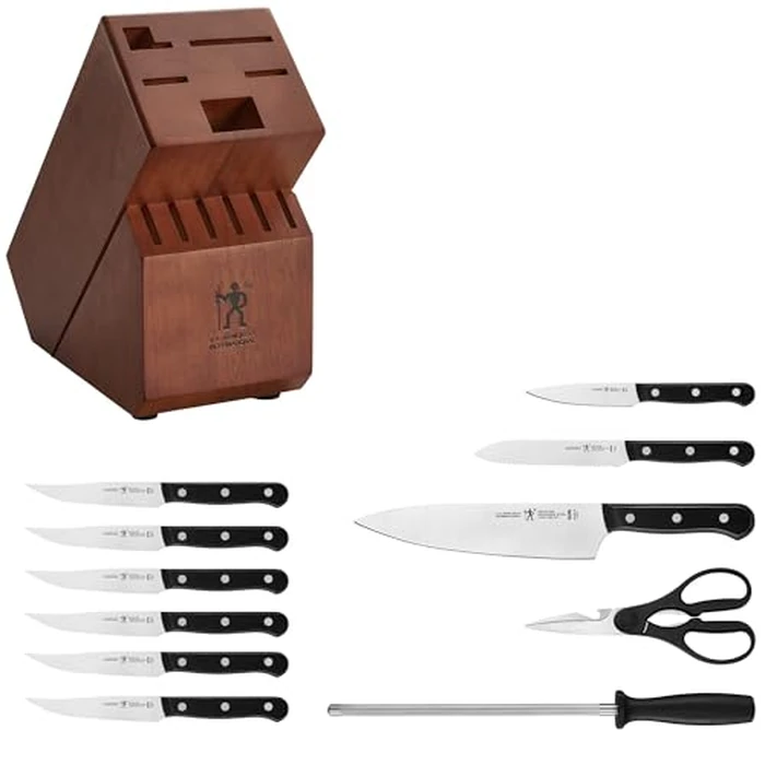 HENCKELS Solution Razor-Sharp 12-pc Knife Set, Chef Knife, Bread Knife, Steak Knife, German Engineered Informed by 100+ Years of Mastery,Walnut by HENCKELS - Image 6