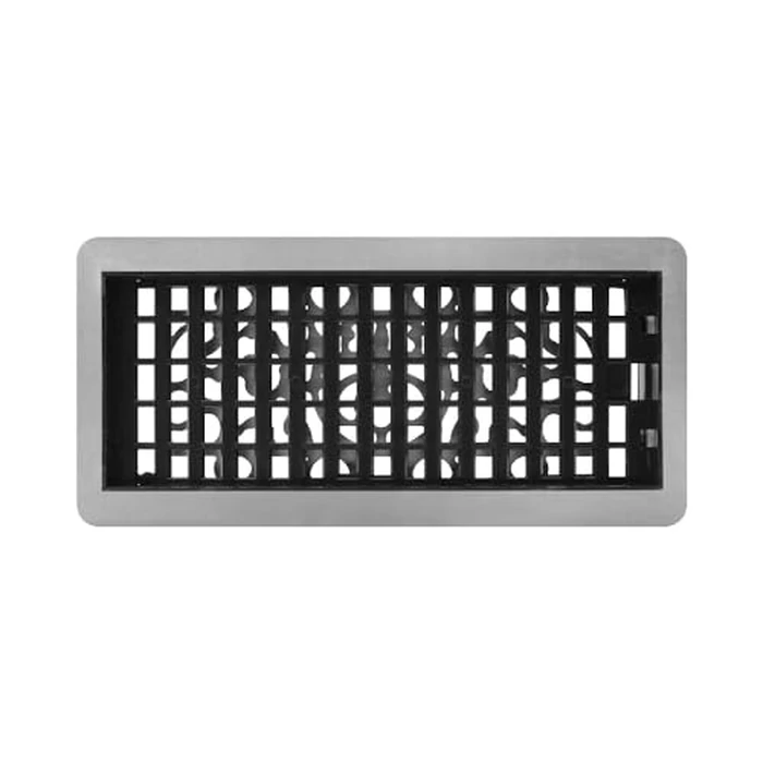 Decor Grates LFGS410-NKL Feng Shui *NEW* Low Profile Floor Register, 4x10 Inches, Brushed Nickel by Decor Grates - Image 4