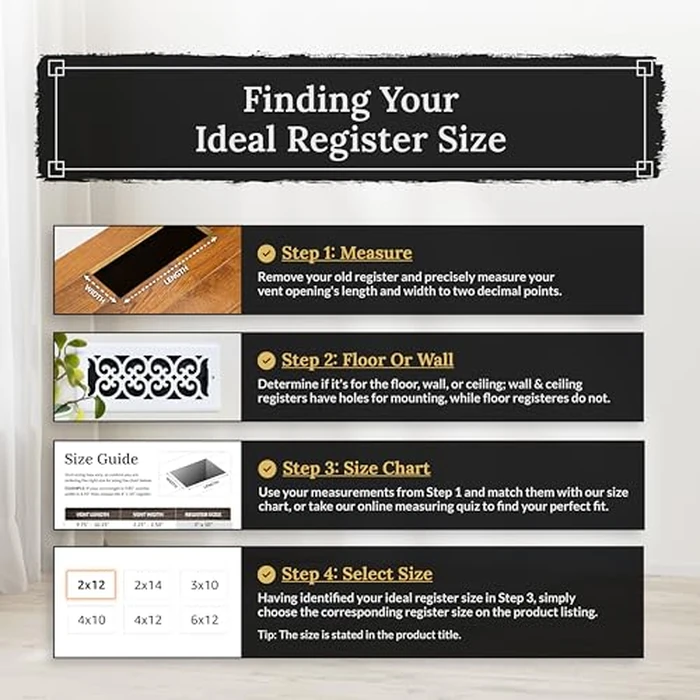 Decor Grates LFGS410-NKL Feng Shui *NEW* Low Profile Floor Register, 4x10 Inches, Brushed Nickel by Decor Grates - Image 6