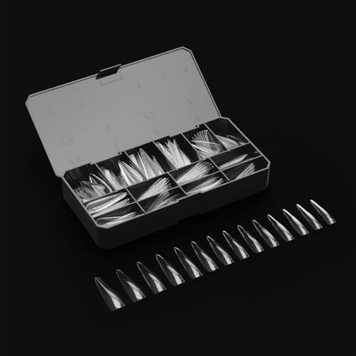 APRÉS Gel-X(R) Stiletto Box of Nail Tips | 280 Soft Gel Nail Tips, 14 Sizes 00-9 | Half-sizes Included (Sculpted Stiletto Extra Long, 280 Count) by APRÉS - Image 6