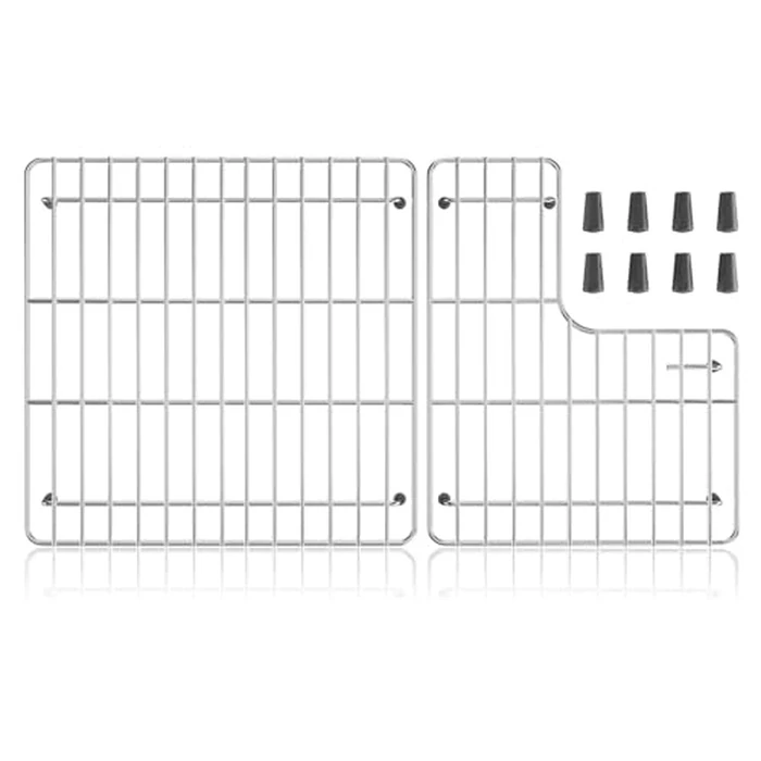 Sink Protector for Kohler K6449-ST Whitehaven, Stainless Steel Sink Rack Replacement for Kohler Whitehaven Farmhouse Cairn K-5826 and K-5827 Bottom Racks by SUZLON - Image 1