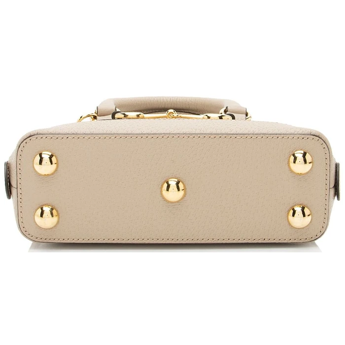 Gucci GG Canvas Horsebit 1955 Mini Satchel - Coated Canvas - Beige by Gucci - Image 4