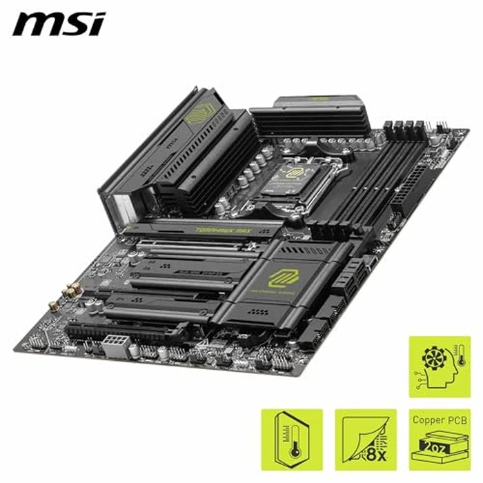 MSI MAG B850 Tomahawk MAX WiFi Motherboard, ATX - Supports AMD Ryzen 9000/8000 / 7000 Processors, AM5-80A SPS VRM, DDR5 Memory Boost 8400+ MT/s (OC), PCIe 5.0 x16, M.2 Gen5, Wi-Fi 7, 5G LAN by msi - Image 4