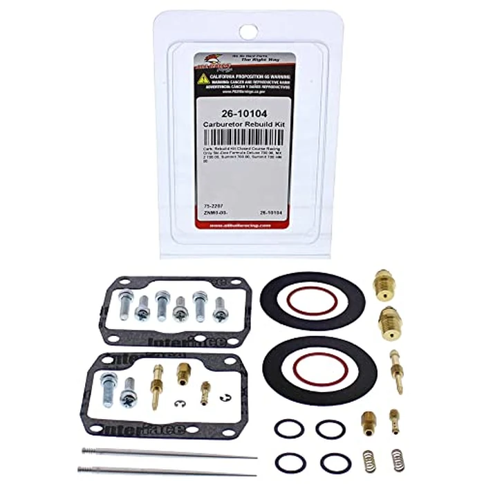 All Balls Carburetor Rebuild Kit (26-10104) Replacement for Ski-Doo Replacement Formula Deluxe 700 2000, MX Z 700 2000, Summit 700 2000, Summit 700 HM 2000 by All Balls - Image 3