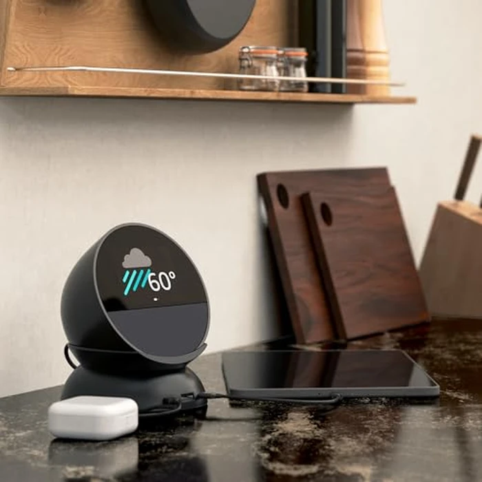 Made for Amazon Stand with USB-C and USB-A Charging Ports for Echo Spot (2024 Release) by Mission Cables - Image 6