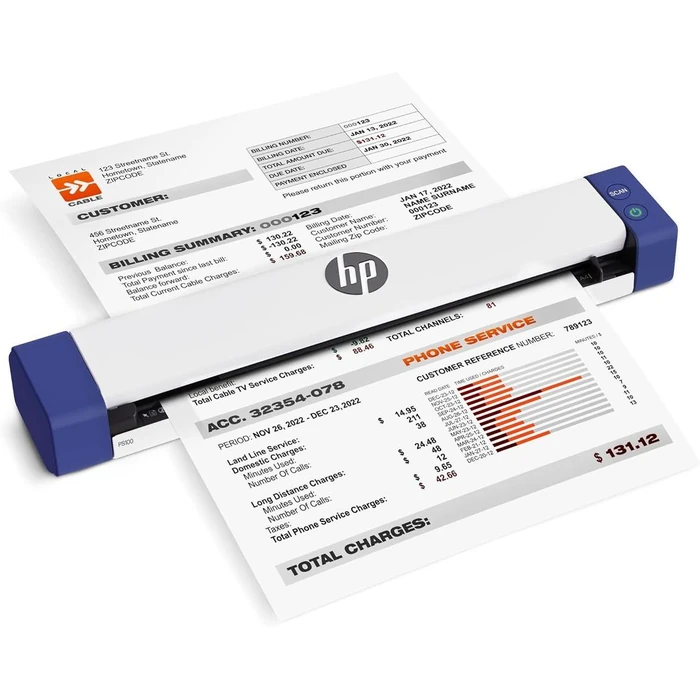 HP HPPS100 USB Document & Photo Scanner for Portable 1-Sided Sheetfed Digital Scanning - White by HP - Refurbished - Excellent condition - US$98.68