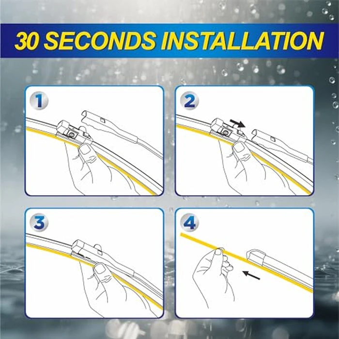 5 PLUS(R) Silicone Windshield Wipers Replacement for 2018-2024 Audi Q5 Wiper Blades(Set of 3),Automotive Replacement Windshield Wiper Blades For My Car-24"/20"/15" by 5 PLUS - Image 6