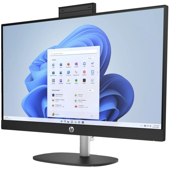HP 27-cr0000m AIO Desktop 27" - AMD Ryzen 5 7520U 2.8GHz - 512GB - Jet Black - 8GB RAM - 27 Inch by HP - Image 3