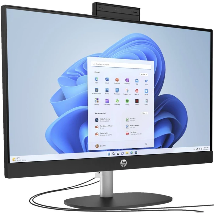 HP 27-cr0000m AIO Desktop 27" - AMD Ryzen 5 7520U 2.8GHz - 512GB - Jet Black - 8GB RAM - 27 Inch by HP - Image 2