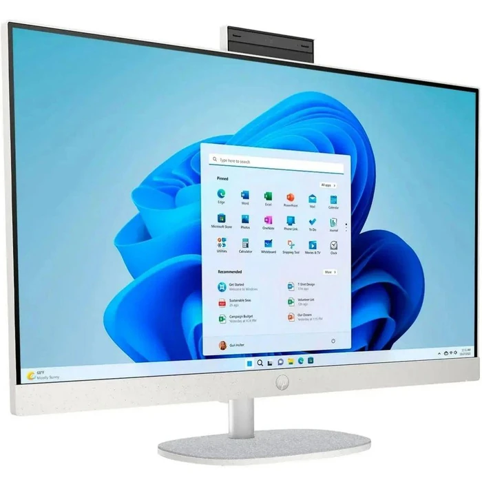 HP 27-cr0306 AIO Desktop PC 27" - Intel Core i5-1334U 3.4GHz - 256GB - Shell White - 8GB RAM - 27 Inch by HP - Image 2