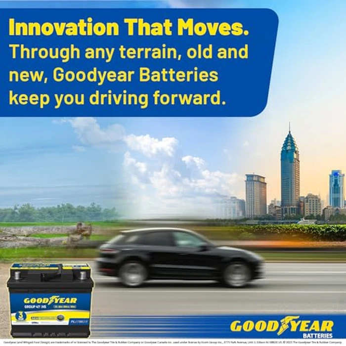 Goodyear 47-H5-AGM BCI Group Size 47 12V 60 AH, 100RC, 680 CCA Platinum series Rechargeable AGM Maintenance Free Automotive Battery by Goodyear - Image 7