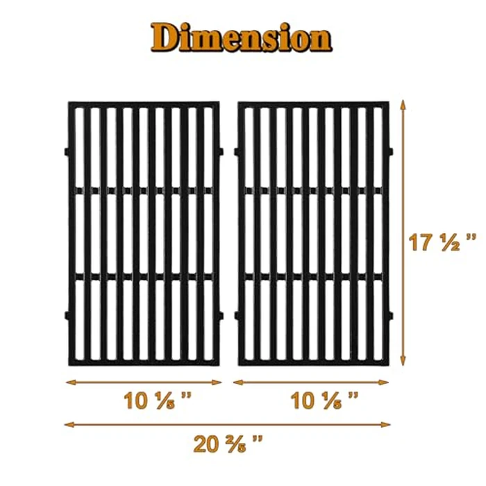 7637 Grill Grates Spirit E-210 Grill Replacement Parts for Weber Spirit 200 Series Grill Parts Spirit E210 210 E-215 E215 E220 E-220 Spirit II E-210 E210 Spirit 2 E-210 E210 GS4 Cooking Grates by Grill Valueparts - Image 2