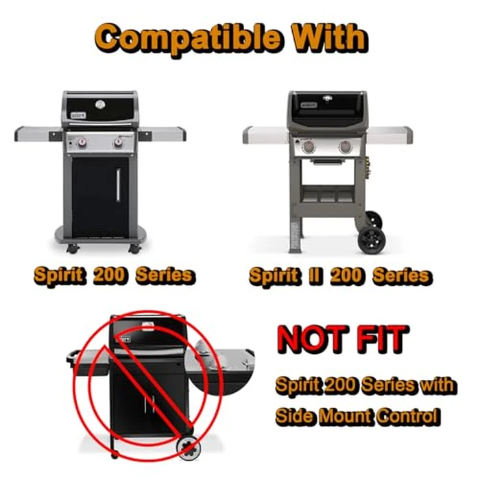 7637 Grill Grates Spirit E-210 Grill Replacement Parts for Weber Spirit 200 Series Grill Parts Spirit E210 210 E-215 E215 E220 E-220 Spirit II E-210 E210 Spirit 2 E-210 E210 GS4 Cooking Grates by Grill Valueparts - Image 3