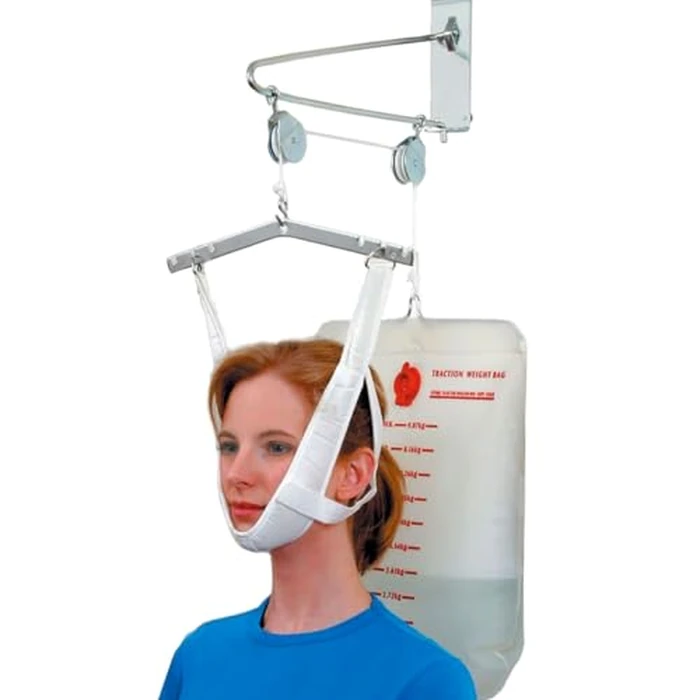 DMI Over the Door Posture Corrector and Cervical Neck Traction Device for Physical Therapy, FSA HSA Eligible Neck Stretcher, Back Stretcher, Neck Pain, Migraine Relief, Back Pain or Arthritis by Duro-Med - Used - Very Good condition - US$17.39