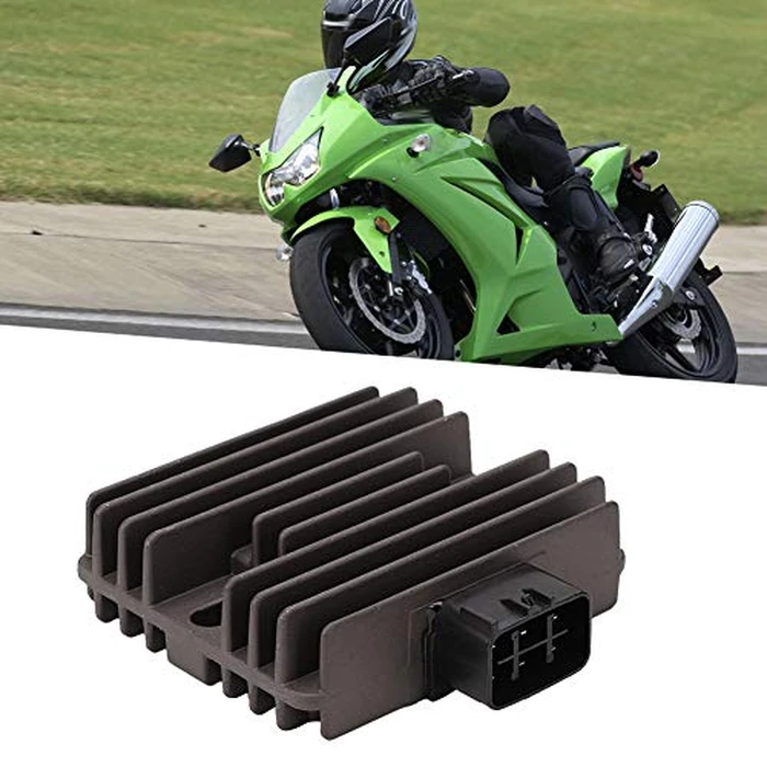 Aramox Aluminum Voltage Regulator Rectifier, Black for Motorcycle ATV, Compatible with 250 300 650 Z750 S Z800 1000 ZX1000 GA Models by Aramox - Image 3