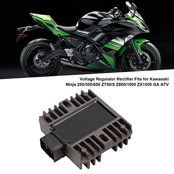Aramox Aluminum Voltage Regulator Rectifier, Black for Motorcycle ATV, Compatible with 250 300 650 Z750 S Z800 1000 ZX1000 GA Models by Aramox - Image 4