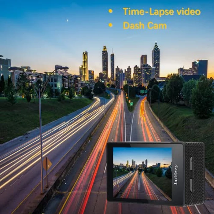 Action Camera FHD 1080P with 32GB Card, 98FT/30M Underwater Waterproof Camera with 2 Rechargeable Batteries, Wide Angle Sports Camera with Accessories Kit Suitable for Helmet, Bicycle, etc. by Jadfezy - Image 6