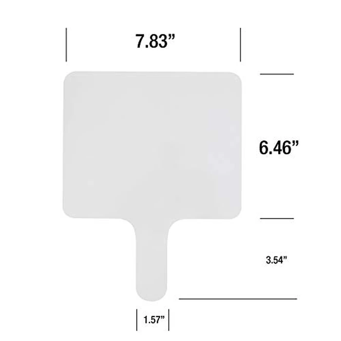 Dry Erase Answer Paddle - White Board, Double Sided Paddles (25 Pack, 7.83 X 6.46 Inches) by GSM Brands - Image 2