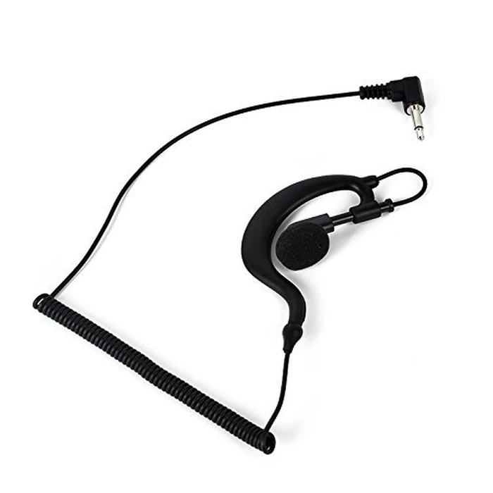 G Shape Soft Ear Hook Earpiece Headset 3.5mm Plug Ear Hook Listen Only Ham Radio Headset HYS TC-617 Receiver/Listen Only Earpiece for 2-Way Motorola Icom Radio Transceivers by HYS - Image 2