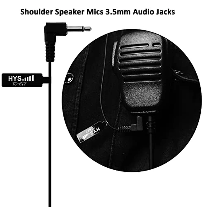 G Shape Soft Ear Hook Earpiece Headset 3.5mm Plug Ear Hook Listen Only Ham Radio Headset HYS TC-617 Receiver/Listen Only Earpiece for 2-Way Motorola Icom Radio Transceivers by HYS - Image 3