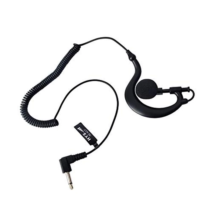 G Shape Soft Ear Hook Earpiece Headset 3.5mm Plug Ear Hook Listen Only Ham Radio Headset HYS TC-617 Receiver/Listen Only Earpiece for 2-Way Motorola Icom Radio Transceivers by HYS - Image 5