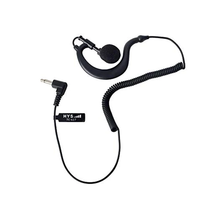 G Shape Soft Ear Hook Earpiece Headset 3.5mm Plug Ear Hook Listen Only Ham Radio Headset HYS TC-617 Receiver/Listen Only Earpiece for 2-Way Motorola Icom Radio Transceivers by HYS - Image 8