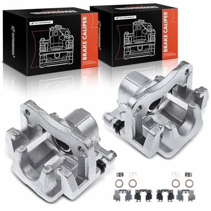 A-Premium Disc Brake Caliper Assembly with Bracket Compatible with Select Toyota Models - RAV4 2012 2013 2014 2015 2016 2017 2018 - Rear Driver and Passenegr Side, 2-PC Set by A-premium - Used - Like New condition - CA$101.01