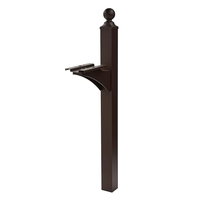 Architectural Mailboxes Landover Aluminum Mailbox Post, Compatibility Code A, B, C, LP000BZAM, Venetian Bronze by ARCHITECTURAL MAILBOXES - Used - Acceptable condition - US$78.23
