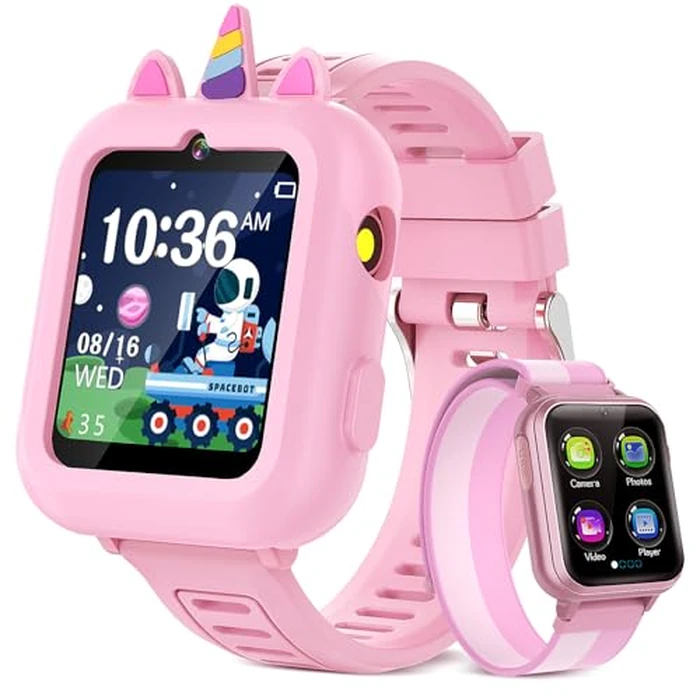 Smart Watch for Kids Girls Gift Age 3-12 with 39 Games Alarm Clock Camera Video Music Player Pedometer Flashlight 12/24 hr HD Touch Screen Kids Smart Watch Birthday Toys for Girls Ages 4 5 6 7 8 9 10 by Sedzofan - Used - Like New condition