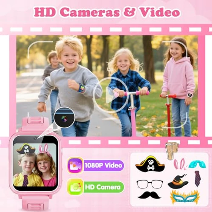 Smart Watch for Kids Girls Gift Age 3-12 with 39 Games Alarm Clock Camera Video Music Player Pedometer Flashlight 12/24 hr HD Touch Screen Kids Smart Watch Birthday Toys for Girls Ages 4 5 6 7 8 9 10 by Sedzofan - Image 4