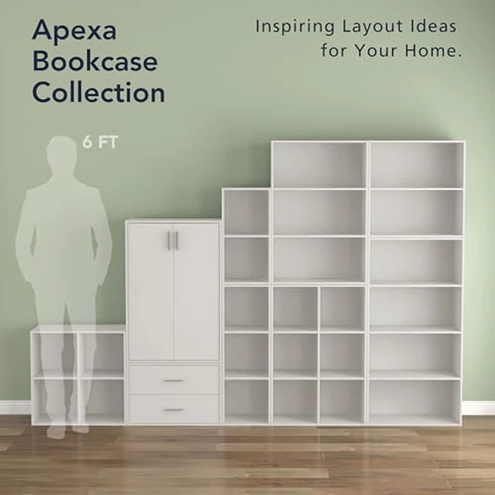 Homes: Inside + Out Apexa 2-Drawer Wooden Stackable Storage Drawers, Small Food Pantry Cabinet, Cajonera De Madera, Underbed Drawer Dorm Teen Room Decor & Bedroom, Home Office, Kitchen, White by HOMES: Inside + Out - Image 6
