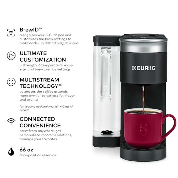 Keurig K-Supreme SMART Coffee Maker, MultiStream Technology, Brews 6-12oz Cup Sizes, Black by Keurig - Image 2