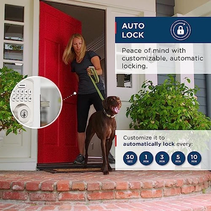 Weiser Powerbolt 3 Satin Nickel Keyless Entry Door Lock/Deadbolt Lock, 10-Button Keypad Door Lock with Auto Lock and 12-Month Battery Life, Electronic Door Locks for Front Door, Home Décor by Weiser - Image 4